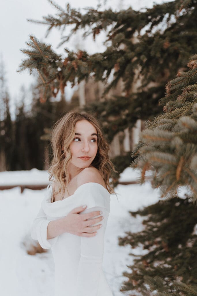 senior photos winter