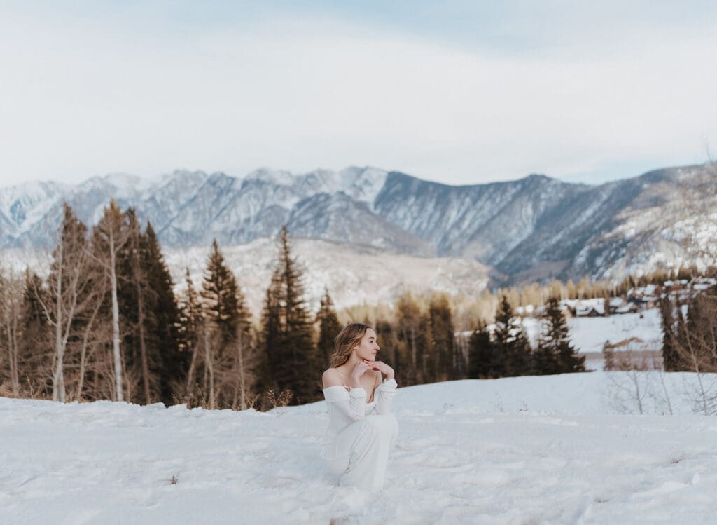 outdoor mountains senior photos