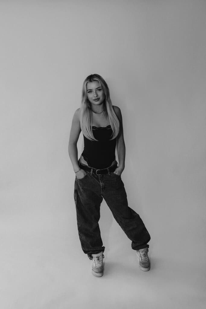 indoor studio senior photos